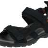 Geox Sandalette black flat heel Sandalias hombre