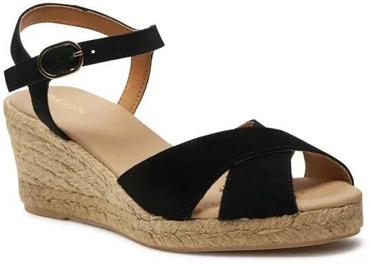 Geox Espadrilles D Gelsa Low D45NGC 00022 C9999 black Zapatos cerrados de mujer