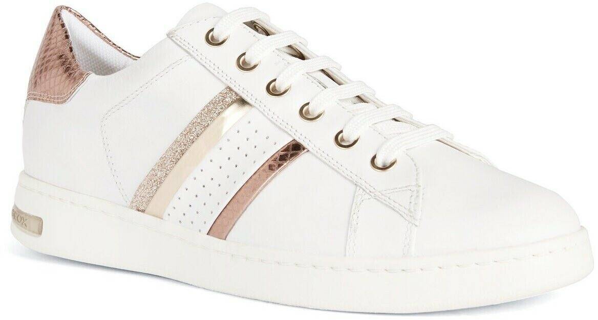 Geox D Jaysen D351BB085KYC1ZH8 White/Rose Gold white Sneakers