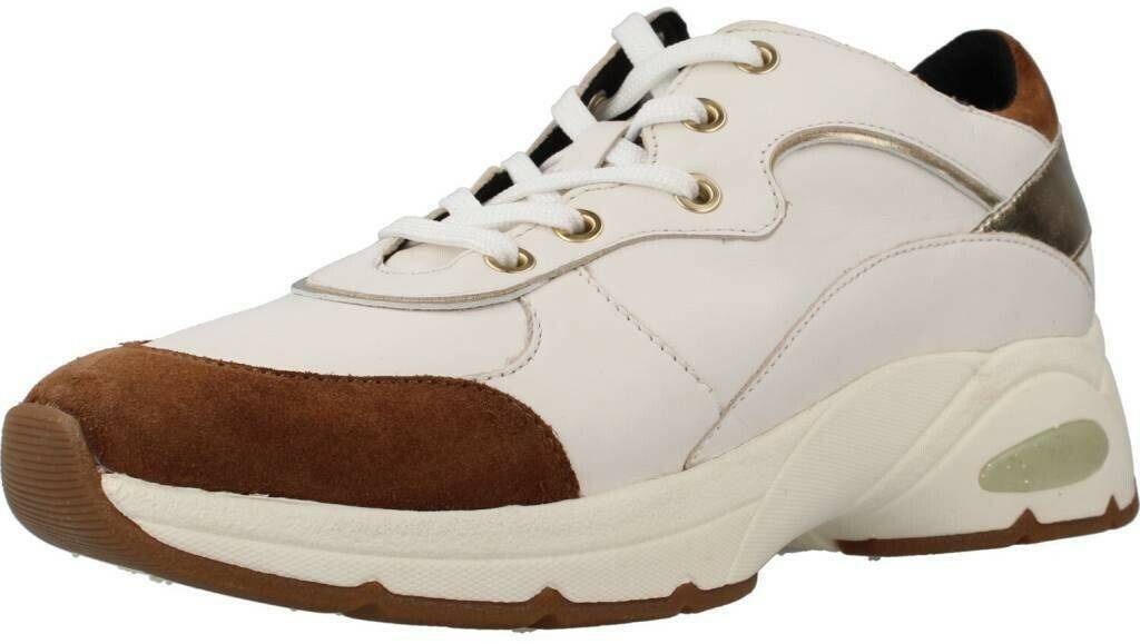 Geox D Alhour A Sneakers off white brown Sneakers