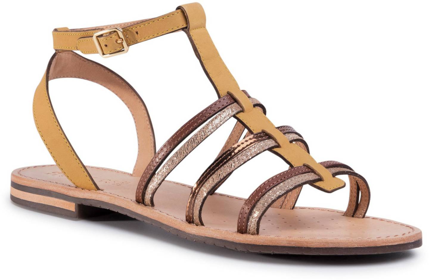 Geox Sozy (D022CE) ochre/dk skin Sandalias mujer