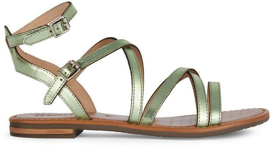 Geox D Sozy S G Flat Sandal sage Sandalias mujer