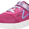 Calzado infantil Geox J Aril K Synthetic Ezel Strap Slip-On Casual Sneakers pink