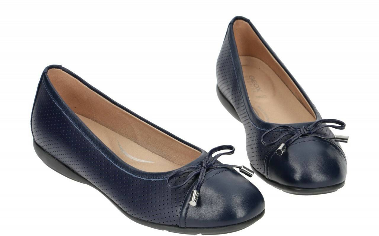 Zapatos cerrados de mujer Geox Ladies Loafers blue (D027NC 05485C4000)