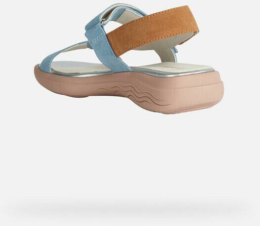 Geox Spherica Ec5w (D25ADA00022C) light sky/camel Sandalias mujer