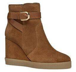 Geox D Elidea Wedge D46VQA 02243 CD500 brown Botines de mujer