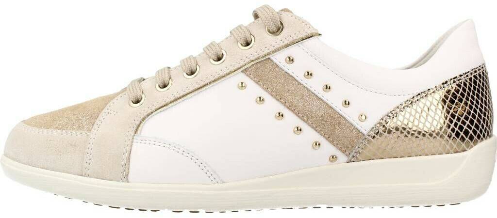 Geox Myria H off-white beige Nappa Sneakers