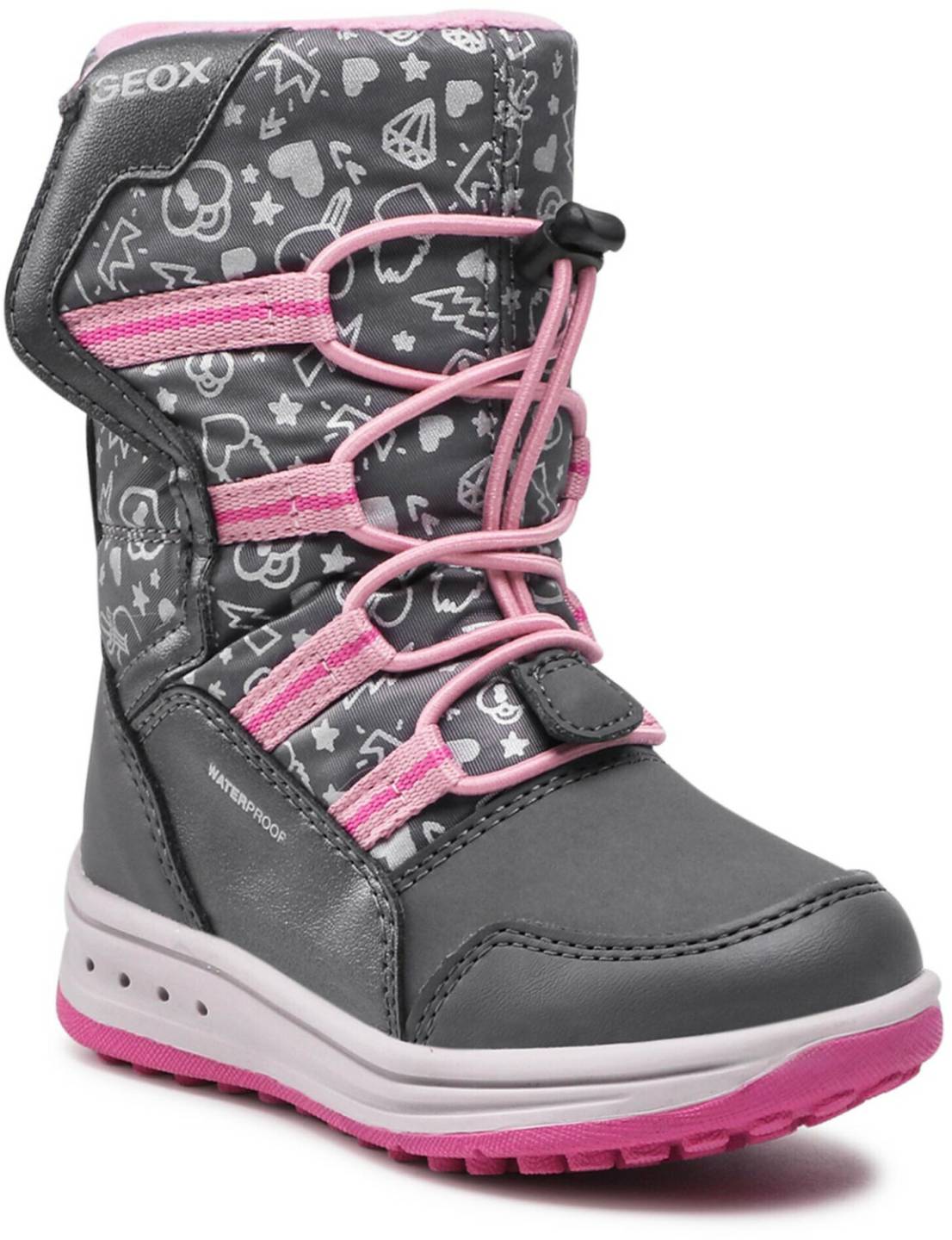 Calzado infantil Geox J Roby G.B Wpf A (J042UA 0BCMN)dark grey/pink