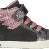 Geox Suede Textile Sneaker grey pink Sneakers