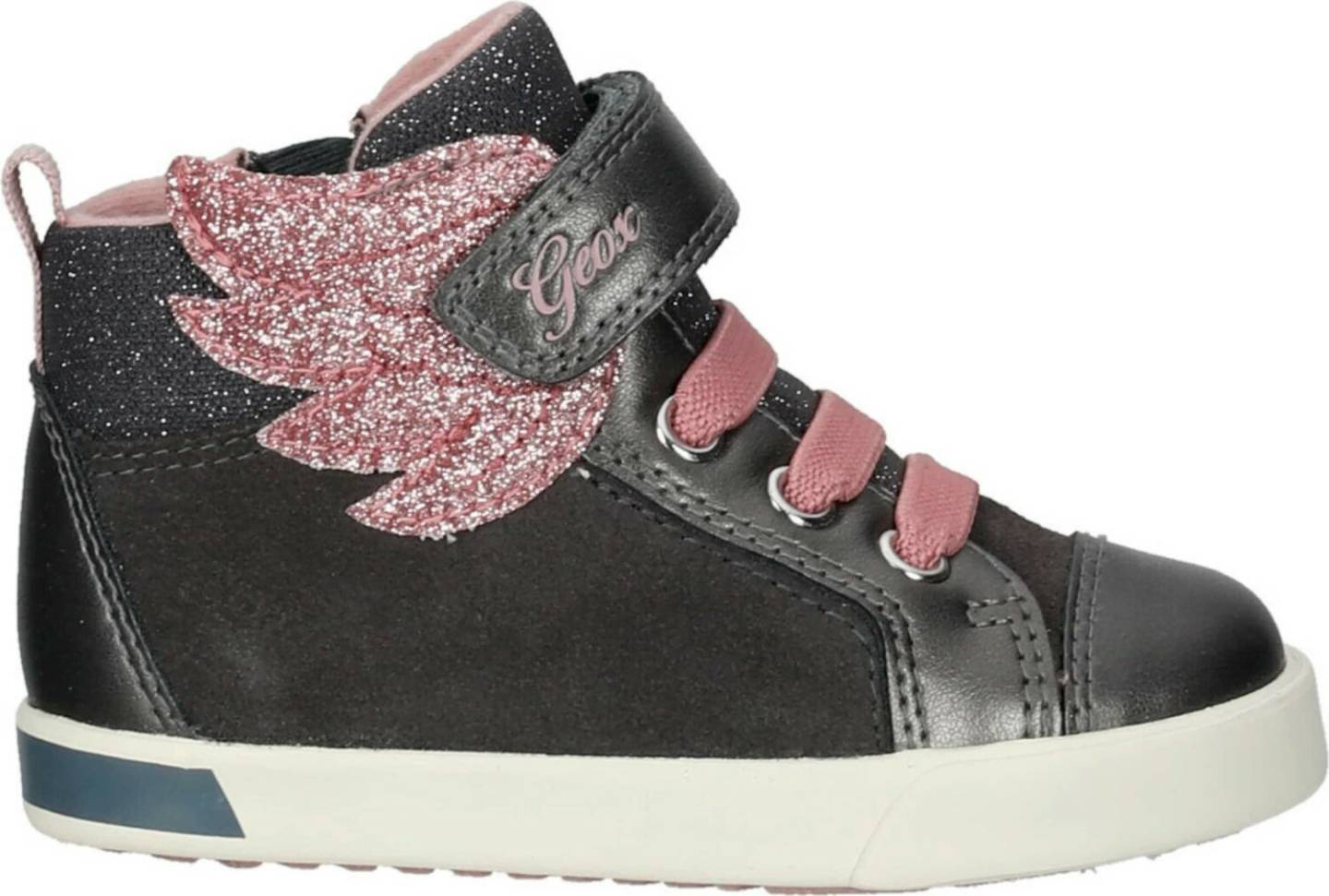 Geox Suede Textile Sneaker grey pink Sneakers