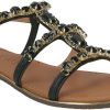 Geox D Sozy Plus Flat Sandal black Sandalias mujer