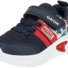 Calzado infantil Geox Synthetic Leather Mesh Sneaker blue multi