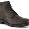 Botas hombre Geox Lace-up smooth leather brown