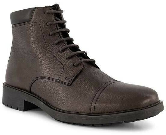 Botas hombre Geox Lace-up smooth leather brown