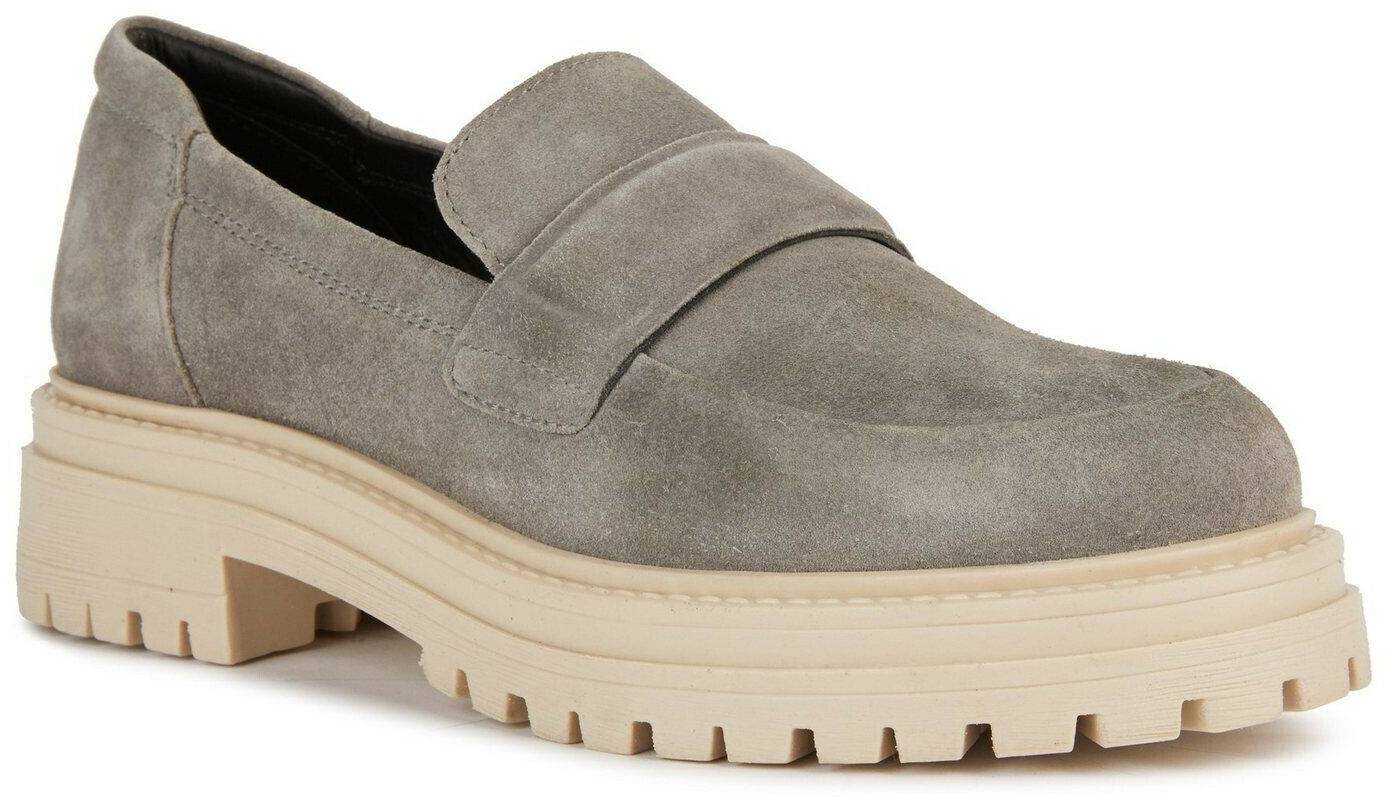 Geox D IRIDEA A Moccasin DK Stone Zapatos cerrados de mujer