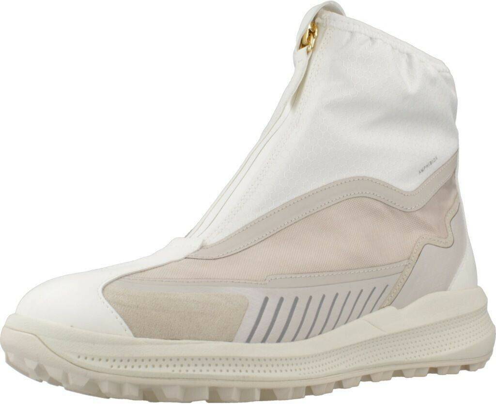 Geox D PG1X B ABX LT Sand Off White Botines de mujer