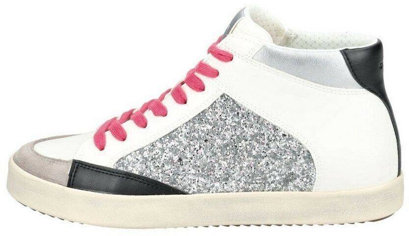 Sneakers Geox Sneaker silver flat heel for women