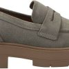 Zapatos cerrados de mujer Geox Slipper Moccasin SPHERICA green