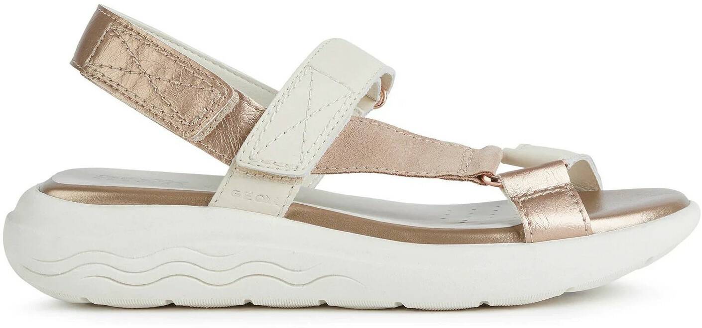 Sandalias mujer Geox Spherica Ec5 (D25ADA08522) cream/dark skin