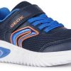 Geox J ASSISTER BOY C Sneaker with cool blinking function blue Calzado infantil