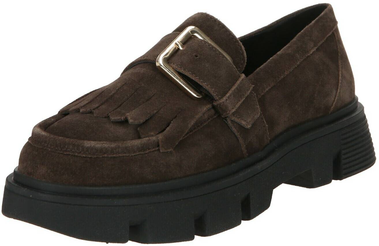 Zapatos cerrados de mujer Geox Slipper 'VILDE' dark brown 12580101