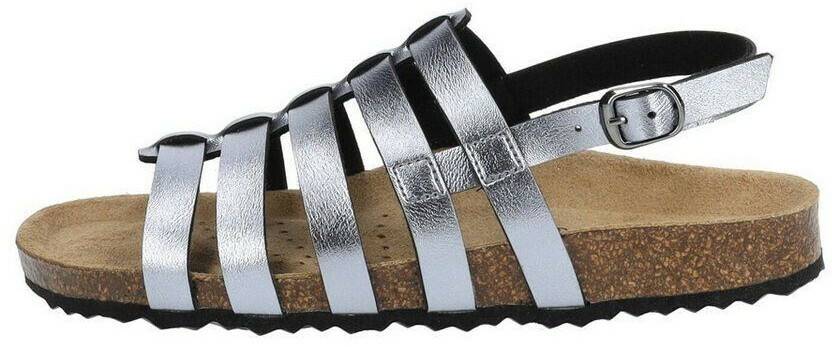 Geox Sandals grey Metallic Anthracite Sandalias mujer