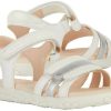 Geox J Haiti Girl Sandal white silver Calzado infantil