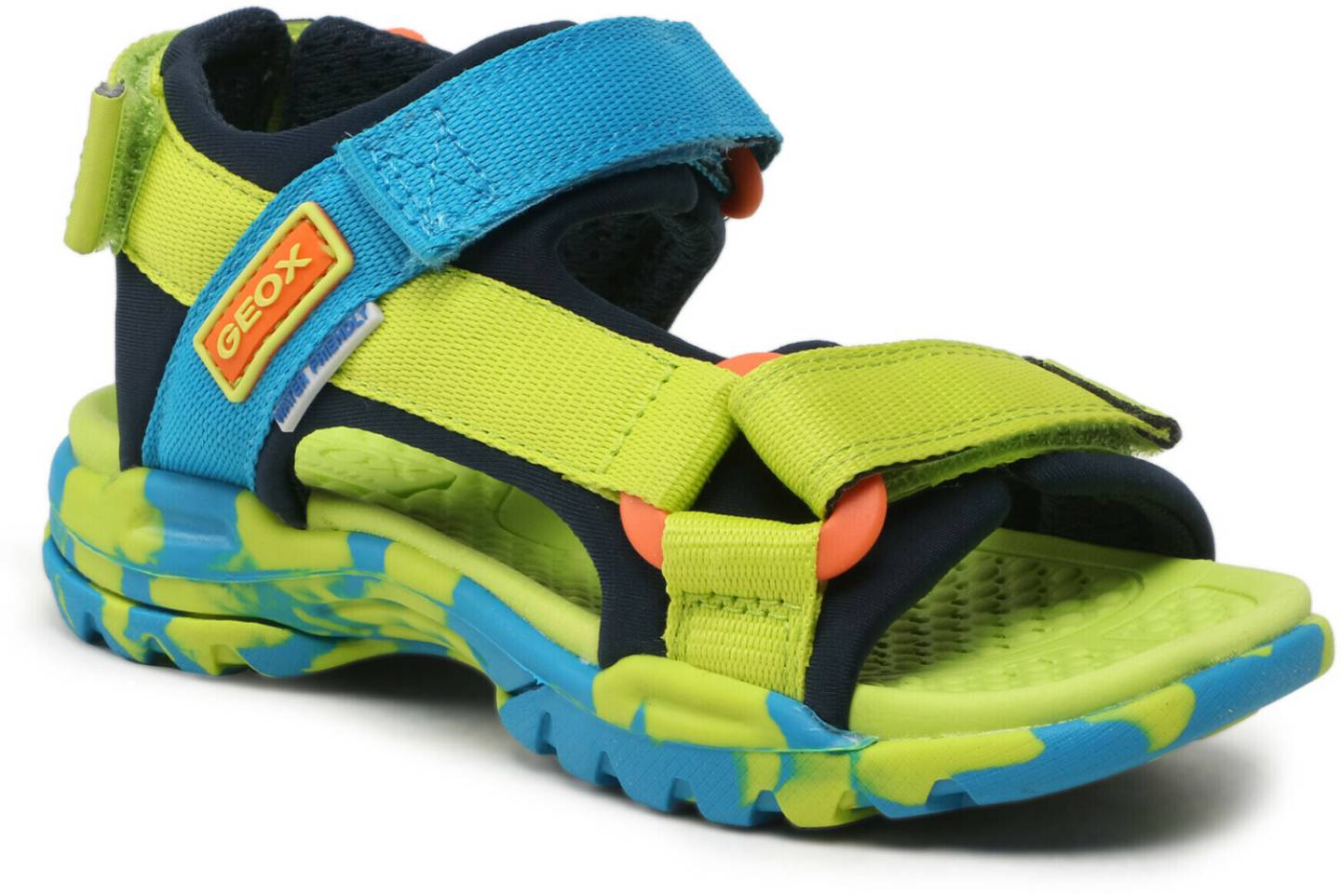 Calzado infantil Geox Borealis (J920RD) lime/sky