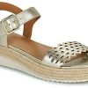 Geox Sandals D EOLIE gold Sandalias mujer