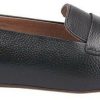 Zapatos cerrados de mujer Geox Slipper Moccasin MARSILEA smooth leather black