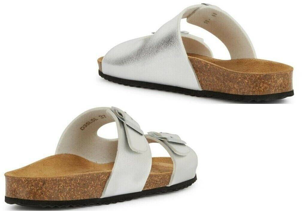 Sandalias mujer Geox D BRIONIA L Flat Sandal silver