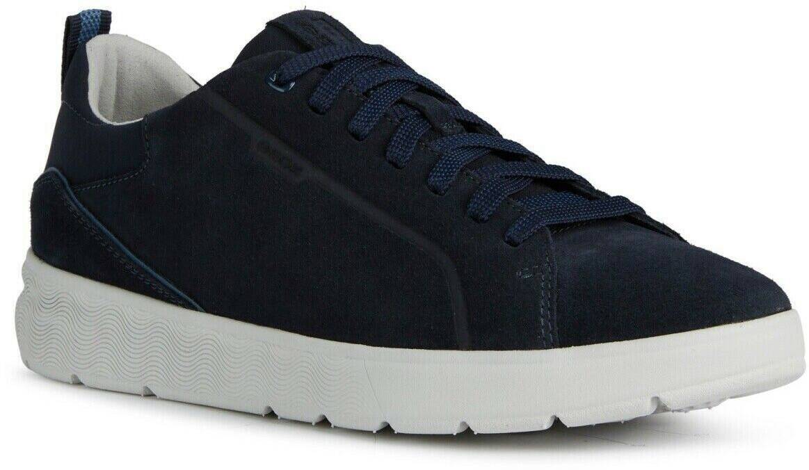 Sneakers Geox Spherica Ec4b navy leather synthetic