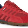 Geox U SNAKE 2 A Sneaker with dark sole red Sneakers