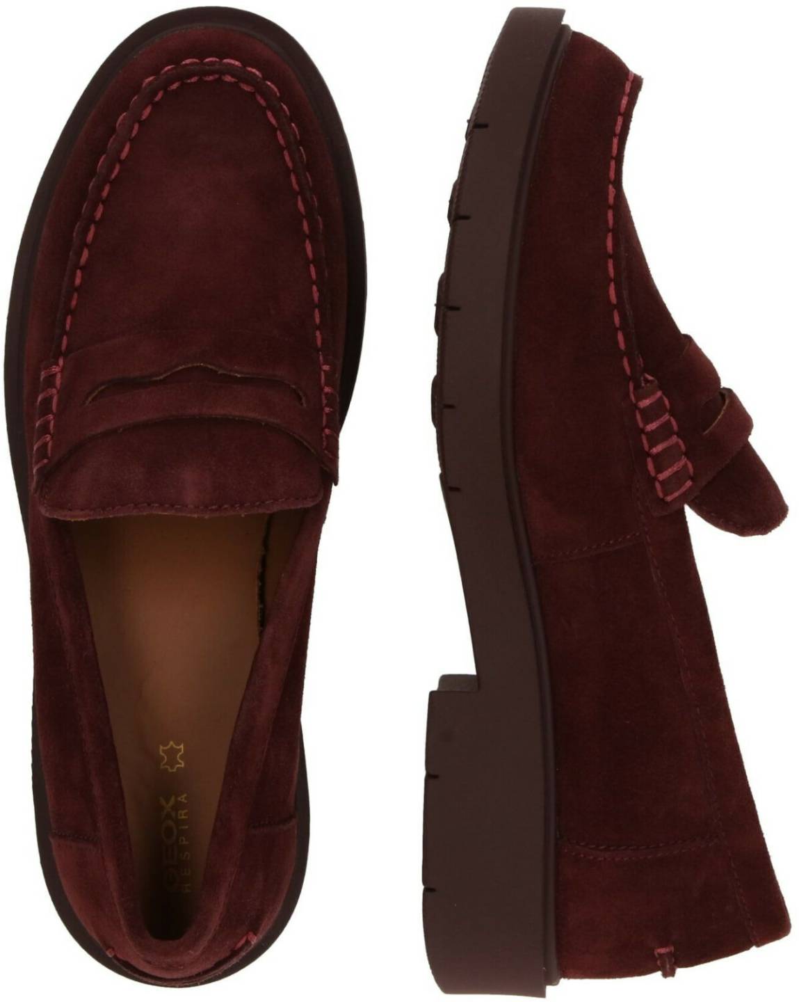 Geox Moccasin 'SPHERICA' merlot Zapatos cerrados de mujer