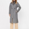 Chaquetas y abrigos mujer Geox Doralea Coat (W3615A T3028F) light melange grey