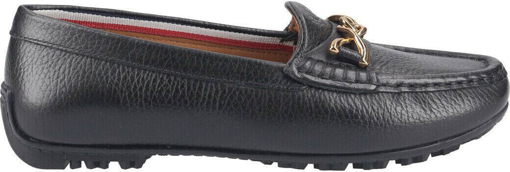 Zapatos cerrados de mujer Geox Slipper Moccasin KOSMOPOLIS smooth leather black