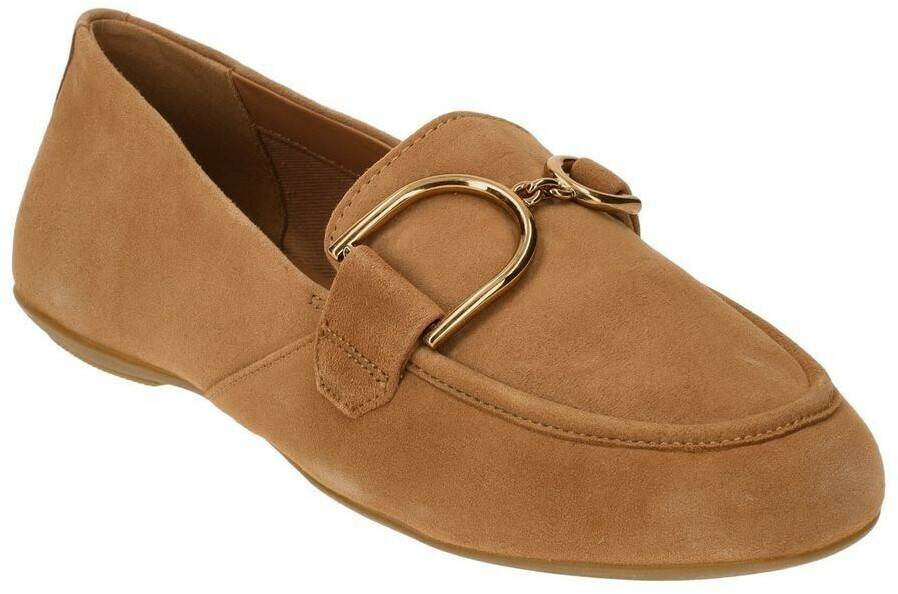 Geox Slipper Moccasin PALMARIA suede brown Zapatos cerrados de mujer