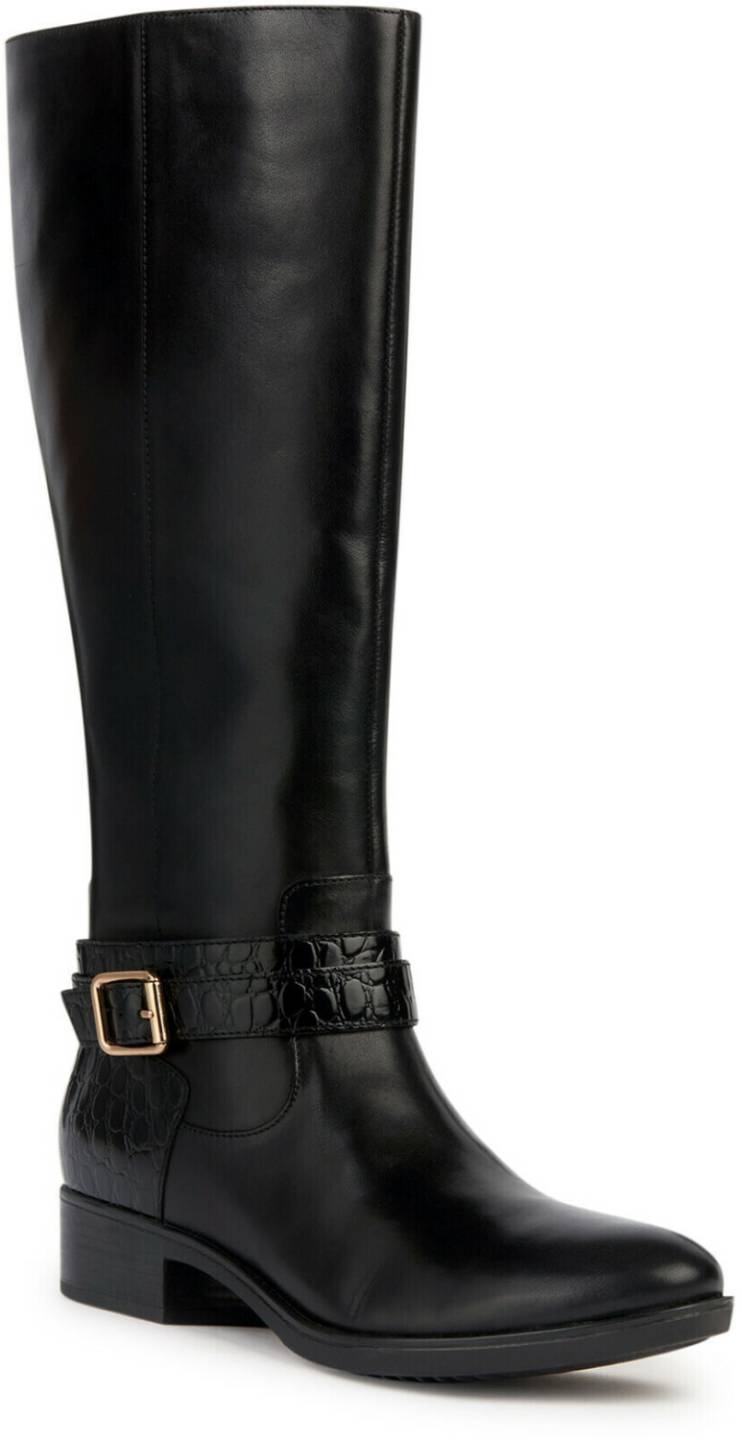 Geox D Felicity Knee High Bateau D36G1A04340 black Botas mujer