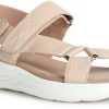 Geox Sandal D SPHERICA EC5W with fashionable platform sole beige light beige Sandalias mujer