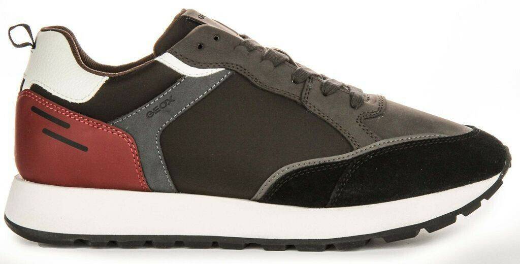 Geox U PARTENIO B Sneaker dk coffee black Sneakers