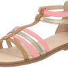 Geox Sandal camel pink silver Sandalias mujer