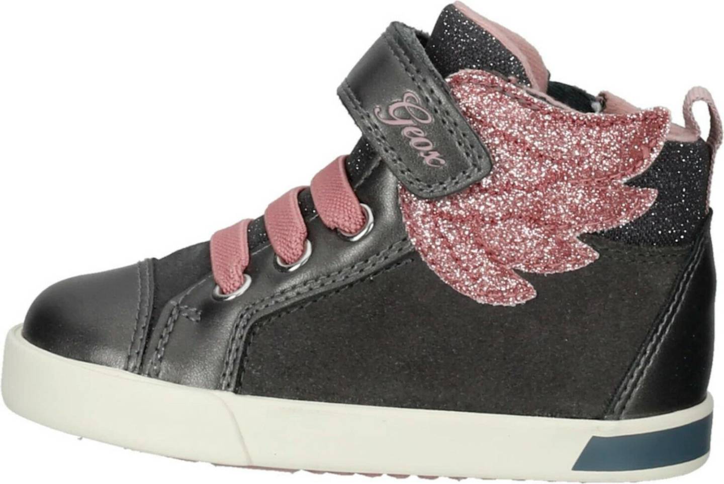 Geox Suede Textile Sneaker grey pink Sneakers