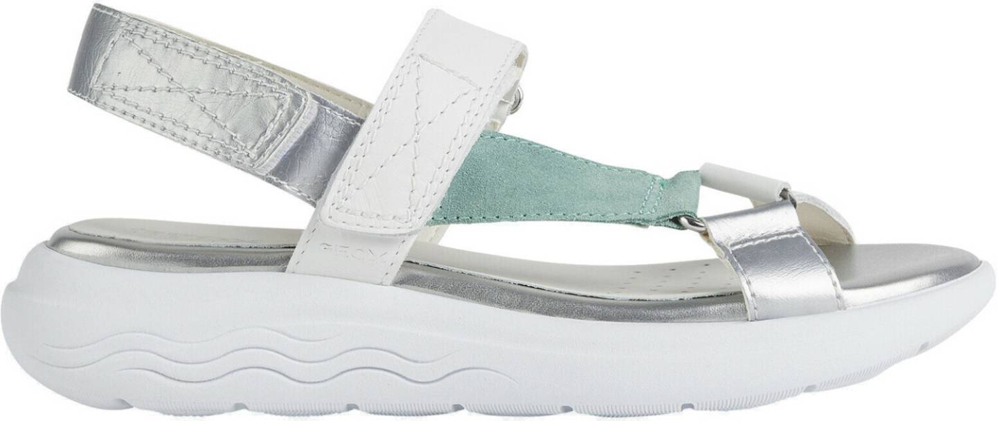 Geox Spherica Ec5w (D25ADA04322) white/mint Sandalias mujer